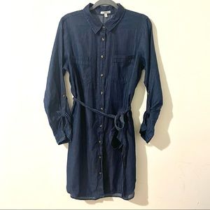 Charlotte Russe Chambray Shirt Dress